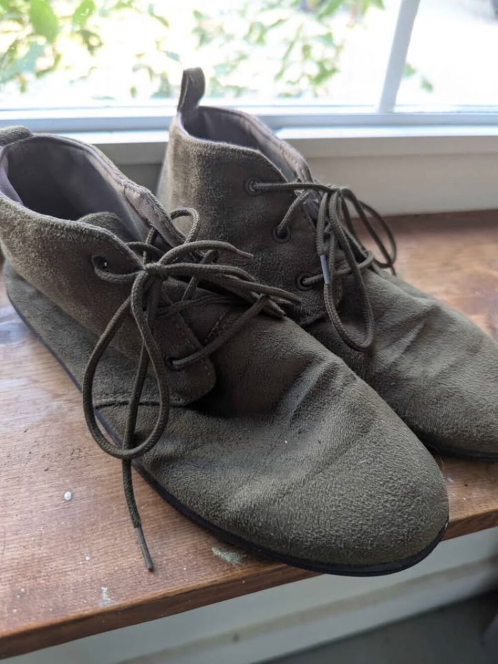Olive Green Soft Women's Ankle Boots